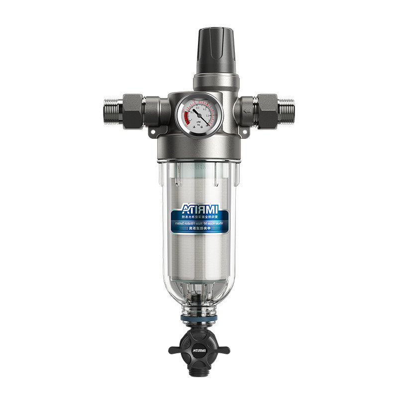 前の5000L/h水流の全家フィルター沈殿物の下の再使用可能な網の回転